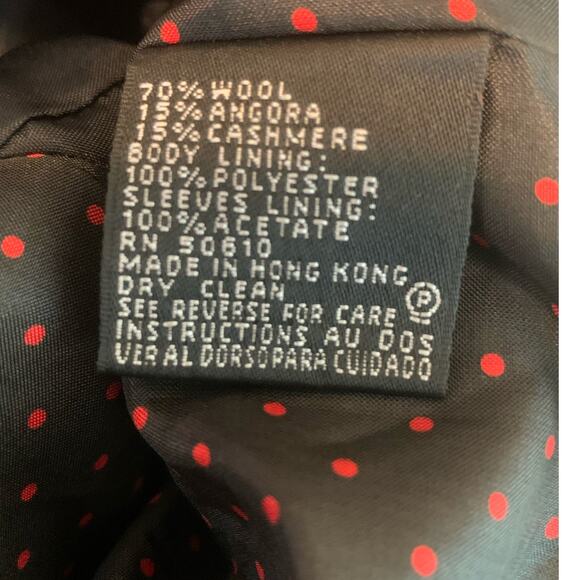 Albert Nipon orange wool snap buttons blazer size 12 - Picture 4 of 8